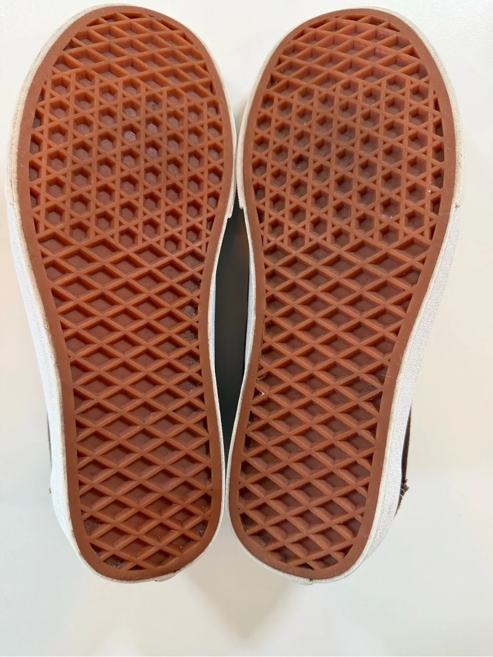 Vans Brown Suede Canvas Old Skool Sneakers 7.5 Skate Low Top Classic Streetwear - Picture 8 of 16